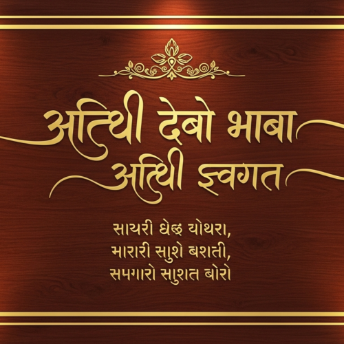 Atithi Swagat Shayari in Gujarati
