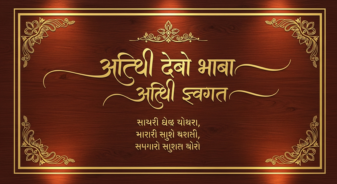 Atithi Swagat Shayari in Gujarati